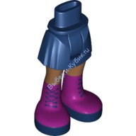 Деталь Лего Мини Долл Ноги С Рисунком Цвет Темно-Синий