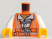 Деталь Лего Торс С Рисунком Цвет Оранжевый