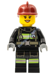 Минифигурка Лего Сити - Пожарник  cty0347
