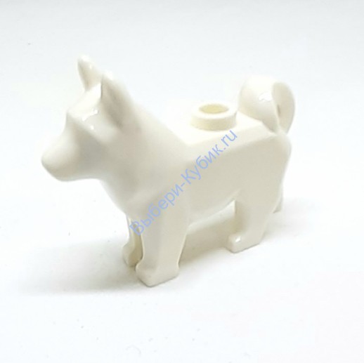 Деталь Аналог Совместимый С Лего Собака Белая
