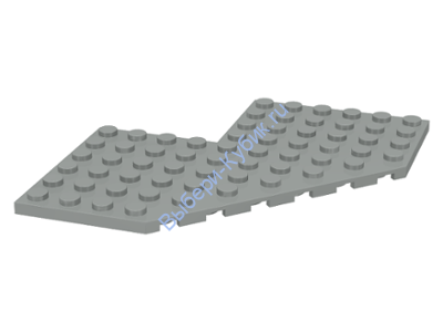 Деталь Лего Пластина 10 х 10 с вырезом 4 x 4 и срезанным углом Цвет Светло-Серый (устаревш)