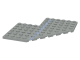 Деталь Лего Пластина 10 х 10 с вырезом 4 x 4 и срезанным углом Цвет Светло-Серый (устаревш)