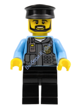 Минифигурка Лего Сити - Мужчина Полицейский