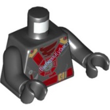 Деталь Лего Торс С Рисунком Цвет Черный