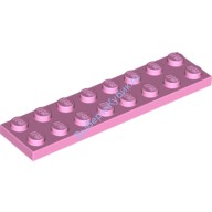 Деталь Лего Пластина 2 х 8 Цвет Ярко-Розовый