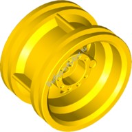 Деталь Лего Диск 30.4 Мм D х 20 Мм Без Пин Отверстий И С Усиленным Ободом Цвет Желтый