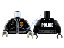 Деталь Лего Торс С Рисунком Цвет Черный