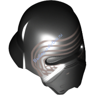 Деталь Лего Шлем С Рисунком Цвет Черный