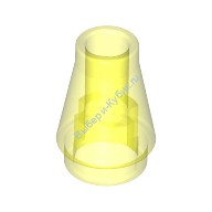 Деталь Лего Конус 1 х 1 С Верхним Пазом Цвет Прозрачно-Неоново-Зеленый