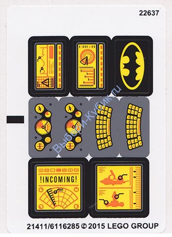 Наклейки К Набору Лего 76034 - Международная версия - (21411/6116285)