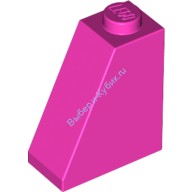 Деталь Лего Скос 65 2 х 1 х 2 Цвет Темно-Розовый