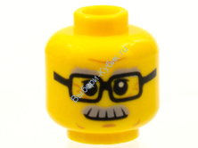 Голова Минифигурки LEGO Цвет Желтый (3626pb1566)
