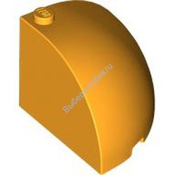 Деталь Лего Кубик Закругленный 4 x 4 x 2 2/3 Цвет Ярко-Светло-Оранжевый