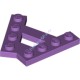 Деталь Лего Пластина Клин A-Форма С 2 Рядами По 4 Штырька Цвет Умеренно-Лавандовый