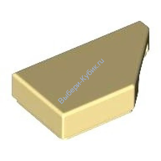 Деталь Лего Плитка 1 X 2 Скошенная В Право Цвет Ярко-Светло-Желтый