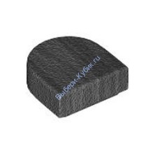 Деталь Лего Плитка 1 х 1 Полукруг Цвет Перламутрово-Темно-Серый