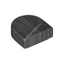 Деталь Лего Плитка 1 х 1 Полукруг Цвет Перламутрово-Темно-Серый