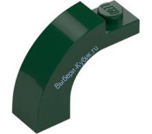 Деталь Лего Арка 1 х 3 х 2 Закругленный Верх Цвет Темно-Зеленый