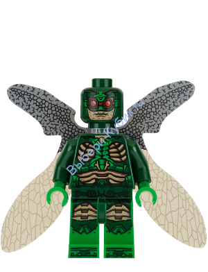 Parademon - Dark Green, Collapsed Wings