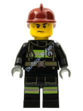 Минифигурка Лего Сити - Пожарный cty0351
