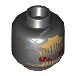 Деталь Лего Голова Цыет Черный 3626cpb2069