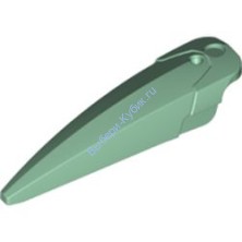 Деталь Лего Техник Оружие Героев - Клинок Широкий Закругленный Цвет {Темно-Зеленый,Песочно-Зеленый}