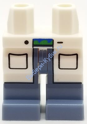 Деталь Лего Ноги С Рисунком Цвет Белый