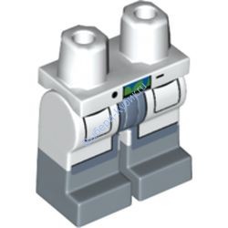 Деталь Лего Ноги С Рисунком Цвет Белый