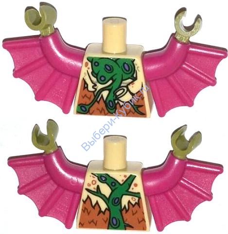 Деталь Лего Торс С Рисунком Цвет Песочный