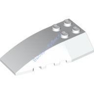 Деталь Лего Клин 6 х 4 Тройной Изогнутый Цвет Белый