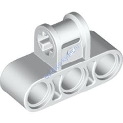 Деталь Лего Техник Коннектор Перпендикулярный Тройной Цвет Белый