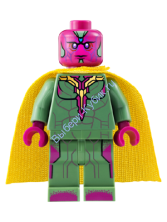 Минифигурка Лего Супер Хироус- Vision - Dark Azure Spot on Forehead