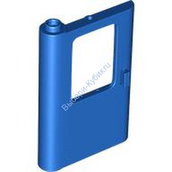 Деталь Лего Дверь 1 х 4 х 5 Для Поезда Левая Цвет Синий