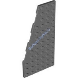 Деталь Лего Пластина Клин 12 х 6 Левая Цвет Темно-Серый