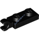 Деталь Лего Пластина 1 х 2 С Горизонтальной Защелкой На Конце Цвет Черный