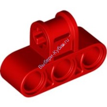 Деталь Лего Техник Коннектор Перпендикулярный Тройной Цвет Красный