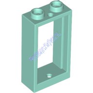Деталь Лего Окно 1 х 2 х 3 Плоский Перед Цвет Светлая Аква