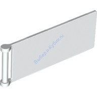 Деталь Лего Флаг 7 х 3 С Жезлом Цвет Белый