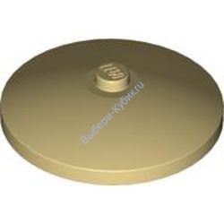 Деталь Лего Тарелка (Радар) 4 х 4 Перевернутая С Закрытым Штырьком Цвет Песочный