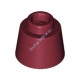 Деталь Лего Конус 1 1/6 х 1 1/6 х 2/3 (Феска) Цвет Темно-Красный
