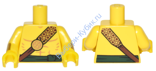 Деталь Лего Торс С Рисунком Цвет Желтый