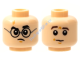 Деталь Лего Голова Двухсторонняя Цвет Светло-Телесный