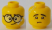 Деталь Лего Голова Двухсторонняя Цвет Желтый