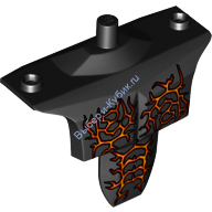 Деталь Лего Большой Торс Цвет Черный