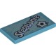 Деталь Лего Плитка 2 х 4 с Стефани Цвет Умеренно-Лазурный