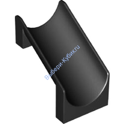 Деталь Лего Детская Горка 4 х 6 х 6 Прямая Цвет Черный