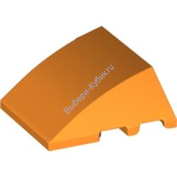 Деталь Лего Клин 4 х 3 Без Штырьков Цвет Оранжевый
