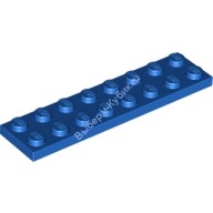 Деталь Лего Пластина 2 х 8 Цвет Синий