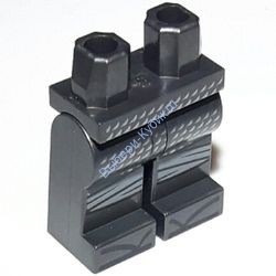 Деталь Лего Ноги С Рисунком Цвет Перламутрово-Темно-Серый