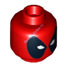 Деталь Лего Голова Минифигурки Цвет Красный